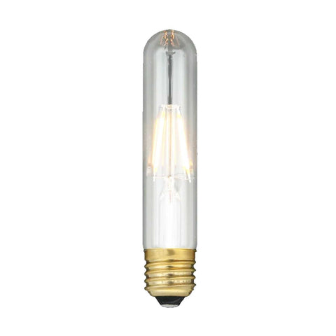 LED E27 tube bulb 3.5W dimmable with warm amber glow and filament design