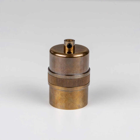 Brass socket fitting for Hadleigh Bathroom Pendant Light with industrial design and water resistance