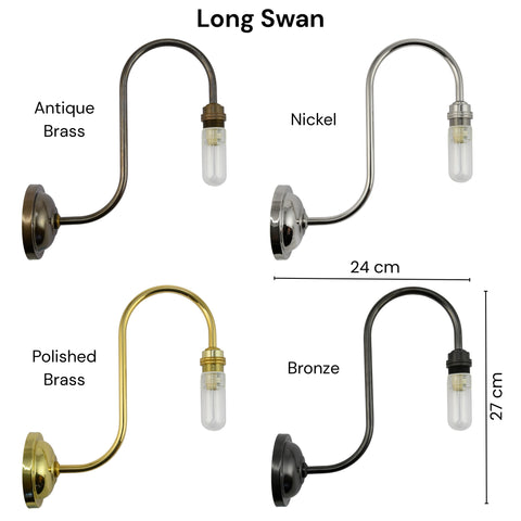 Bodium Medium Clear Glass Shade Bathroom Wall Light