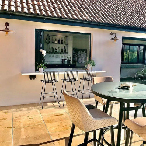 Nabucco Outdoor Wall Light large aged copper and brass elegant patio lighting