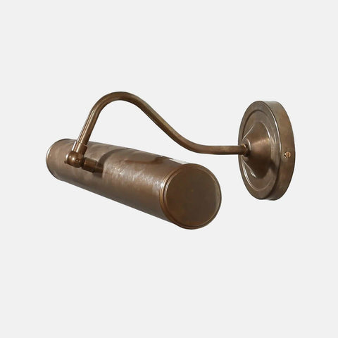 Dublin Picture Light solid brass wall lamp with adjustable swivel head and minimalist design