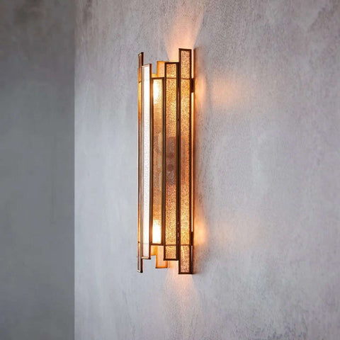 Pooky Tall Melville Vintage Glass Wall Light