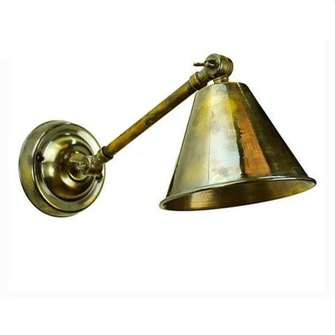 Henley Double Adjustable Wall Light with dual adjustable fittings and brass finish for versatile home lighting
