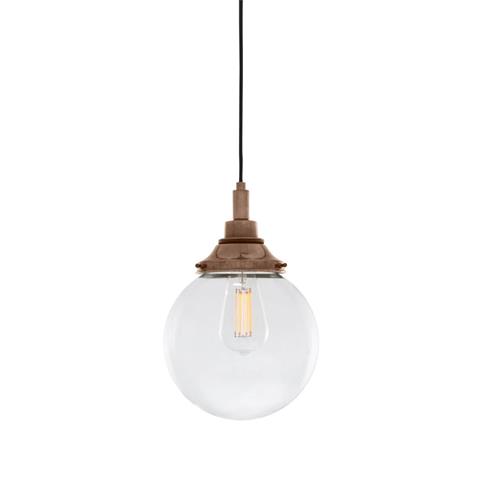 Laguna 20cm Black Globe Bathroom Pendant Light The Wall Lighting Company