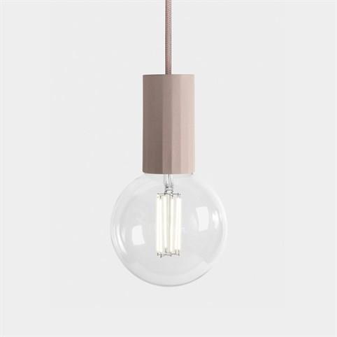 MODERN SCANDI Simple Bulb Pendant Light in Blush