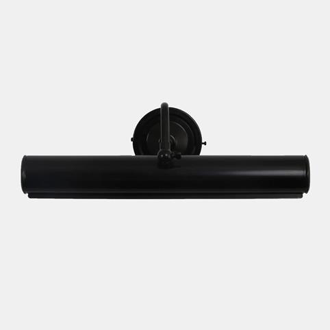 SOLID BRASS Adjustable 35.5cm Picture Light Wall Light in Gloss Black