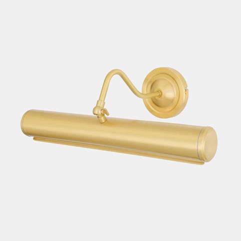 SOLID BRASS Adjustable 35.5cm Picture Light Wall Light in Satin Brass