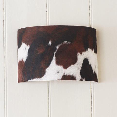 CHAROLAIS Cow Hide Wall Light in Natural