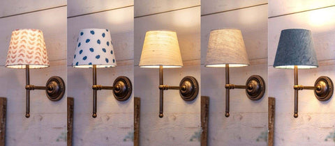 Wall Lighting Trends with fabric shades