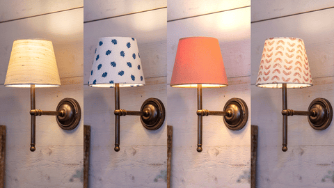 Four Lupin Lights with Finberry Shades are great hallway lighting ideas