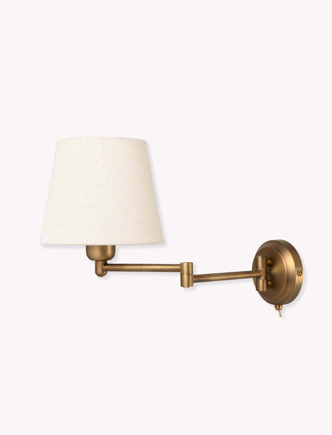 Peartree Extendable Arm Wall Light - Antique Brass