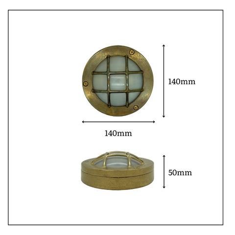 Marina Guard Circular Bulkhead Outdoor Light