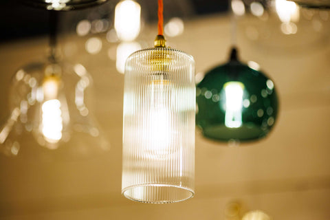 Brook Small Prismatic Glass Shade Pendant Light