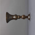 Antique brass finish swatch for Accra Traditional Small Brass Spotlight, showing a warm aged brass tone with subtle vintage patina.
