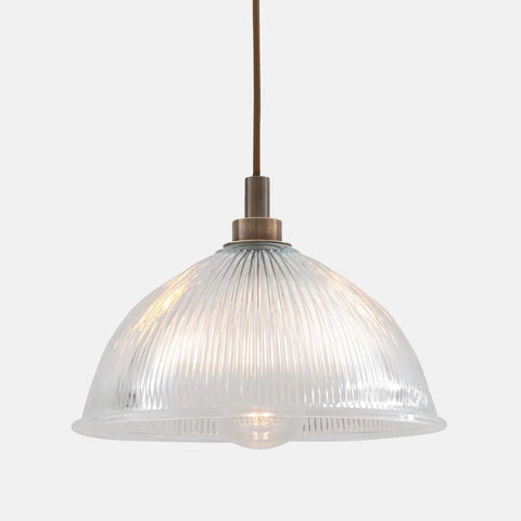 Maris Bathroom Pendant Light with prismatic glass shade and IP54 water-resistant rating for bathroom and outdoor use