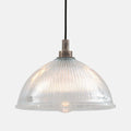 Maris Bathroom Pendant Light with prismatic glass shade and water-resistant design for elegant bathroom or outdoor lighting
