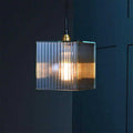 Bramley Bathroom reeded glass globe pendant light with IP44 rating for wet areas, stylish bathroom and kitchen lighting