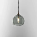 Soho Small Smoked Glass Shade bathroom pendant light with smoked glass sphere and warm glow