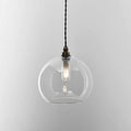 Soho medium clear glass shade bathroom pendant light with modern design and warm ambient glow
