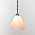 Langton Ceramic Shade bathroom pendant light with handcrafted smooth ceramic shade and warm diffused glow