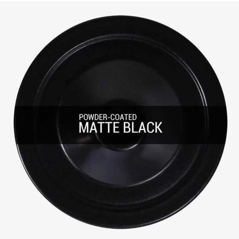 Powder-coated matte black base for Cherith Bathroom Ceiling Light fixture