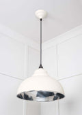 Brampton Hammered Nickel Pendant Light with hammered nickel finish and domed shape, perfect for modern and industrial home decor