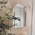 rye ribbed wall light in a bahroom