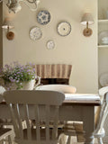 Waffle Fabric Shade Wall Light With Wooden Base