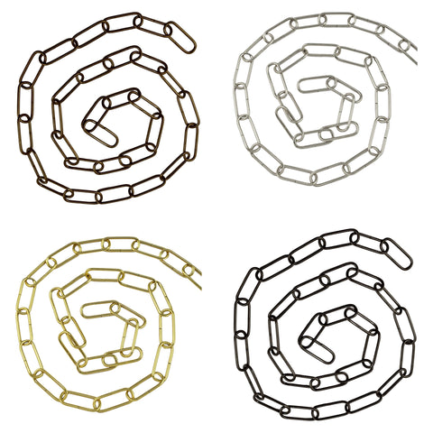 Replacement chains in various finishes for Denton Large Ribbed Ceramic Shade pendant light suspension