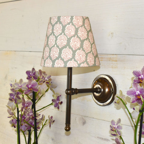 Finberry Natural Linen Fabric Shade Wall Light