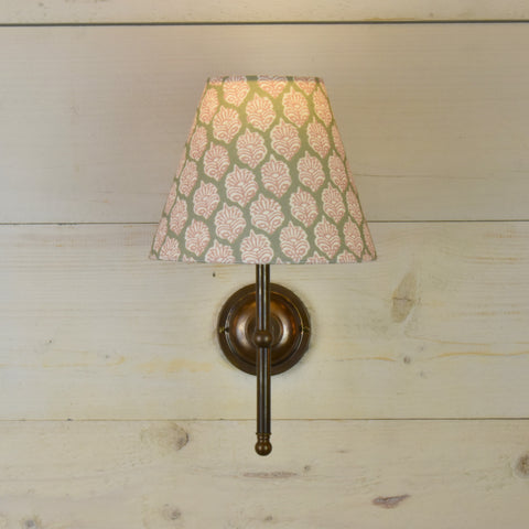 Rechargeable Floral Fabric Shade Wall Light