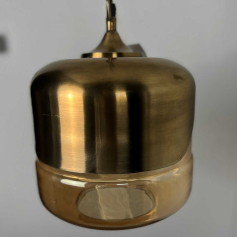 Tubbs Pendant Light with polished brass finish and glass shade for elegant home lighting