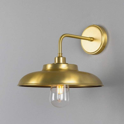 Darya Brass Outdoor Wall Light Satin Brass - Indoor Only