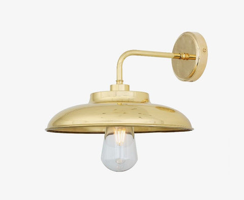 Darya Brass Outdoor Wall Light Natural Brass