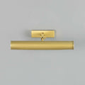 Cambridge Adjustable Brass Picture Light in antique brass finish illuminating framed artwork