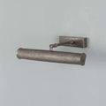 Cambridge Adjustable Brass Picture Light in reeded brass with adjustable arm for artwork lighting