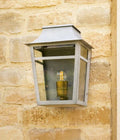 Majorelle Outdoor Wall Lantern IP44 brass exterior light for patios and doorways