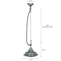 St Ives Mariner Pendant Light with weatherproof galvanized steel shade, adjustable 2.5m cable, and industrial nautical design for outdoor use.