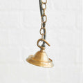 Pooky Crail Lantern outdoor ceiling light with solid brass finish and hanging chain