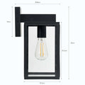 Belgrave Outdoor carriage light with off-black powder-coated steel frame and clear glass panels, designed for stylish outdoor wall lighting.