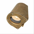 Wade Outdoor Spot Light natural brass outdoor wall light with dimmable LED bulb and vintage design