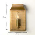 Pooky Crail Wall Light solid brass outdoor lantern-style light with rustproof and waterproof design