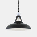 Vienna Pendant Light with industrial black shade and exposed bulb design for modern home decor