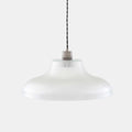 Mono Prismatic Pendant Light with 40cm prismatic glass shade and vintage-modern design hanging light fixture