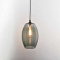 Camber Large Smoked Glass Shade pendant light with elegant smoked glass and warm glow