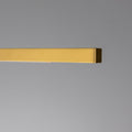 Fairfield Contemporary Brass LED Linear Pendant hanging modern ceiling light in brass finish