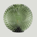 Salcombe Glass Cordless Table Lamp in green multi-faceted glass with seashell-inspired design and warm diffused lighting