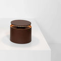 Zafferano Push-up rechargeable table lamp with push-up diffuser and warm adjustable lighting in sleek brown design