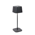 Zafferano Ofelia Pro rechargeable black table lamp with touch dimmer and adjustable color temperature