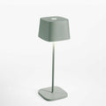 Modern Zafferano Ofelia Pro rechargeable table lamp with touch dimmer and sleek grey design